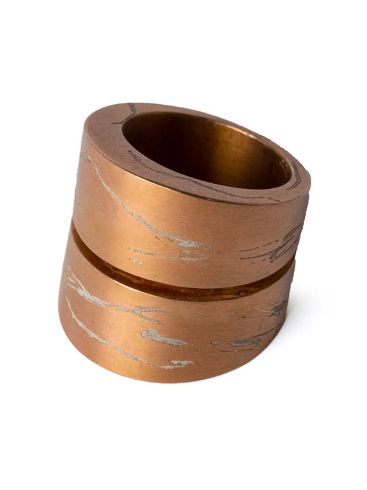 Parts of Four Crevice distressed ring