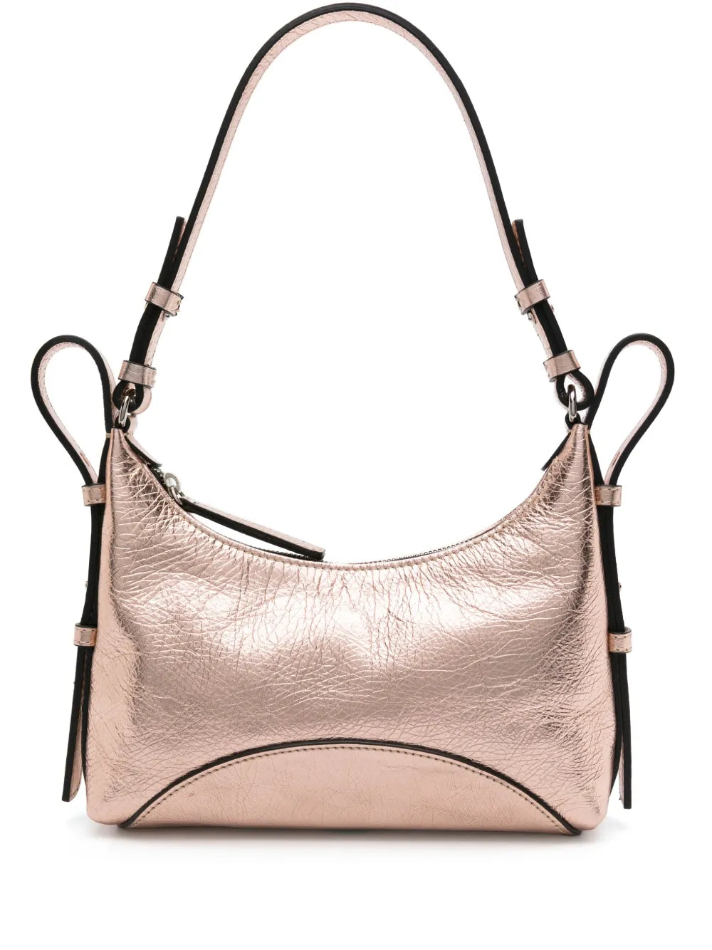 Zanellato metallic leather shoulder bag