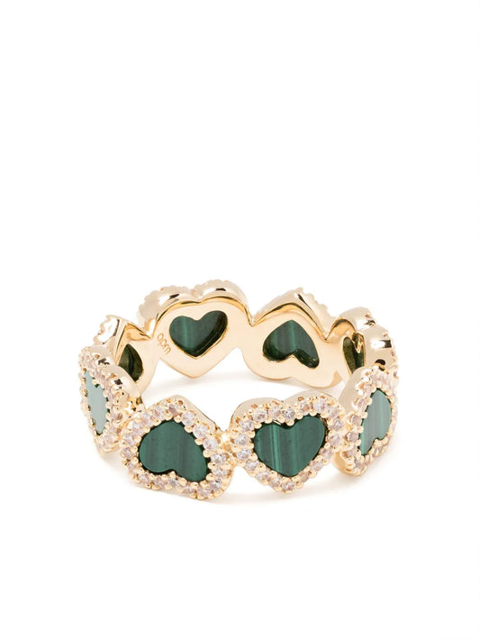 APM Monaco heart motif band ring