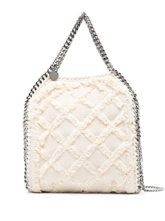 Stella McCartney Falabella frayed detail tote bag