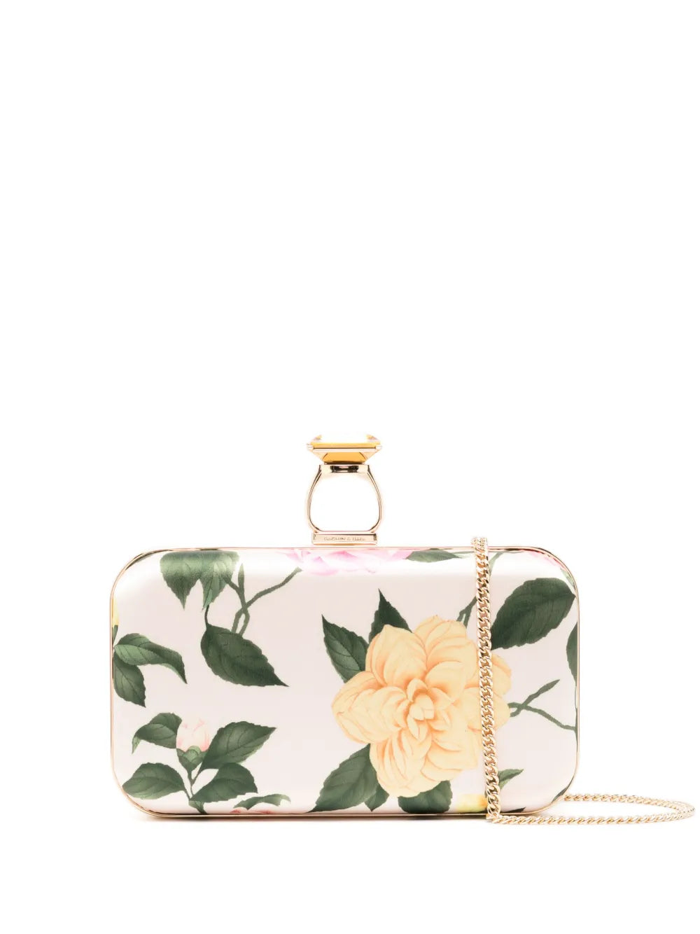 Sachin & Babi On The Rocks Lemonade Bouquet print clutch bag