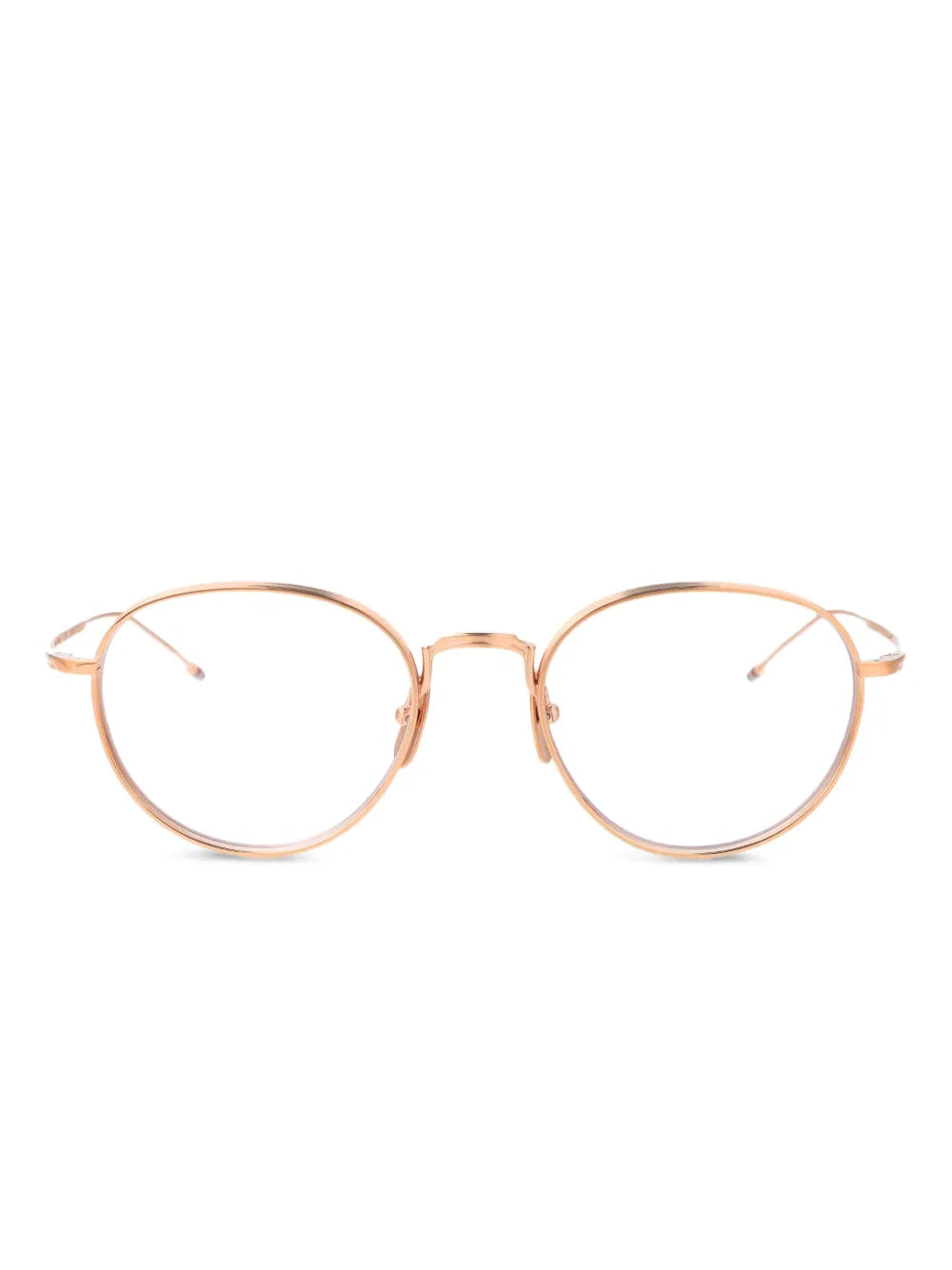 Thom Browne Eyewear round frame titanium glasses
