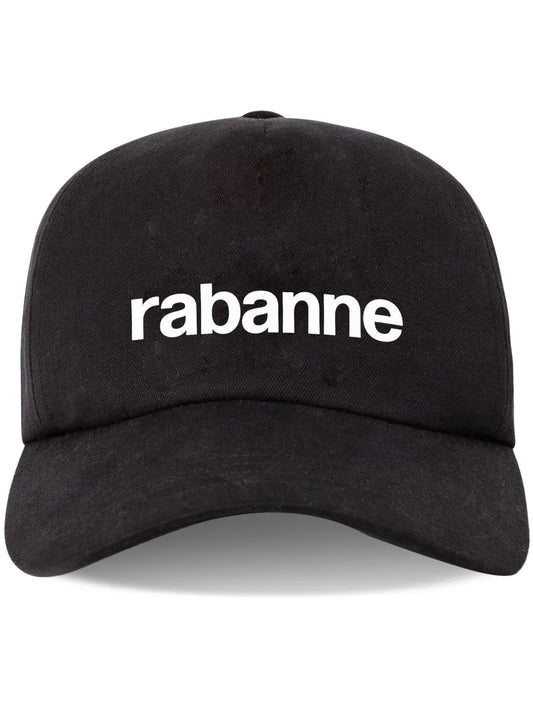Rabanne logo print cotton cap