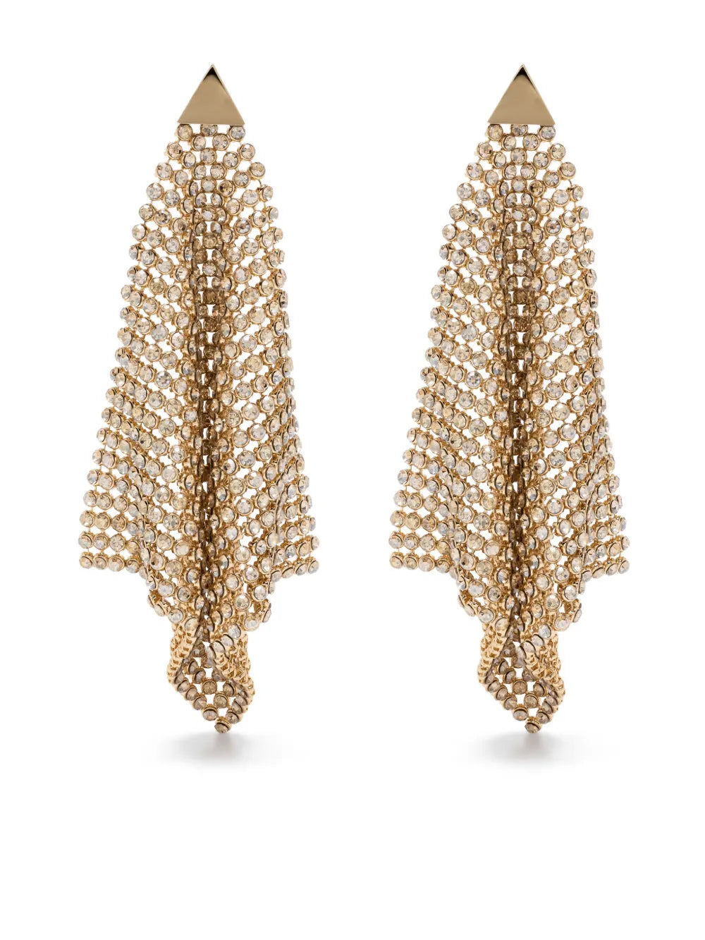 Rabanne crystal embellished drop earrings