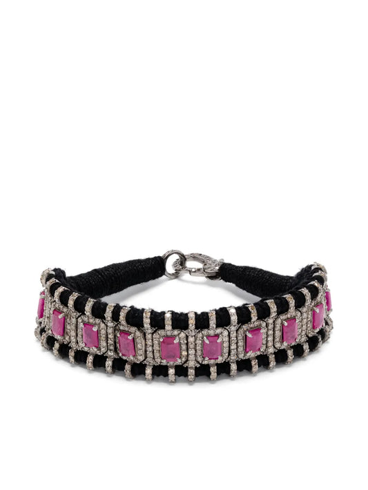 JIA JIA ruby and diamond statement bracelet