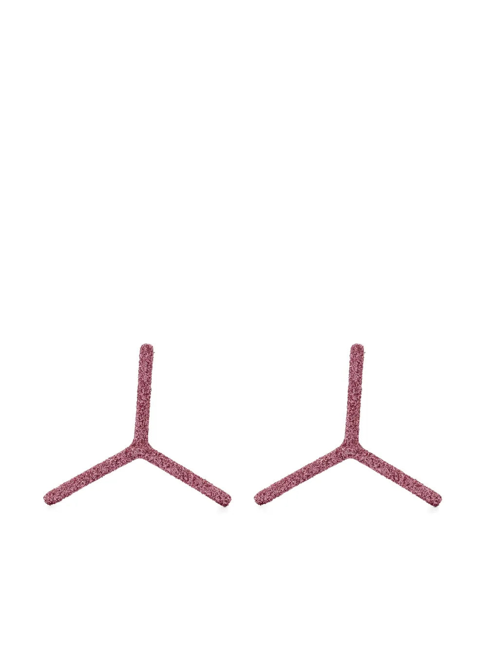 Y/Project Y  glitter detail stud earrings