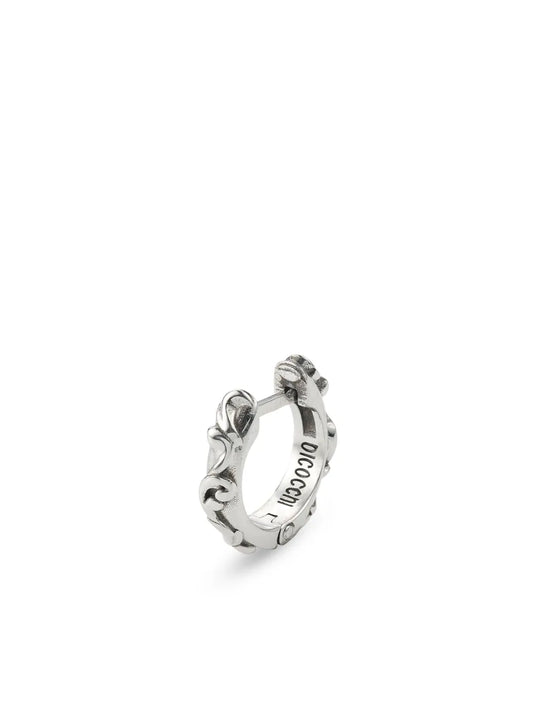 Emanuele Bicocchi Arabesque silver hoop earrings