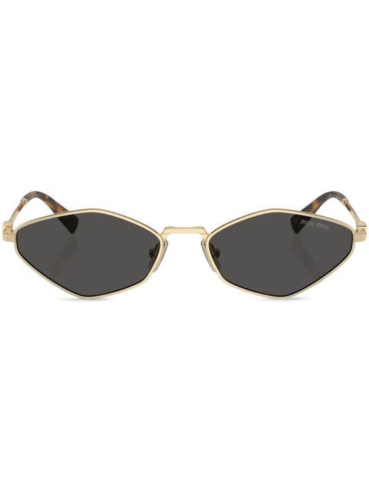 Miu Miu Eyewear logo lettering geometric frame sunglasses