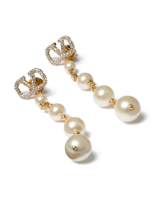 Valentino Garavani VLogo Signature pearl drop earrings