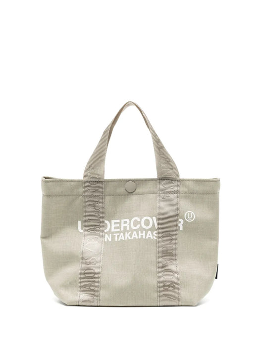Undercover logo print canvas tote bag