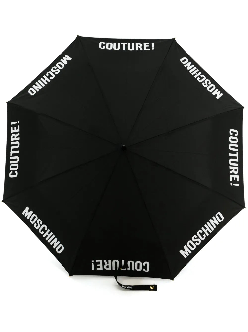 Moschino logo lettering print foldable umbrella