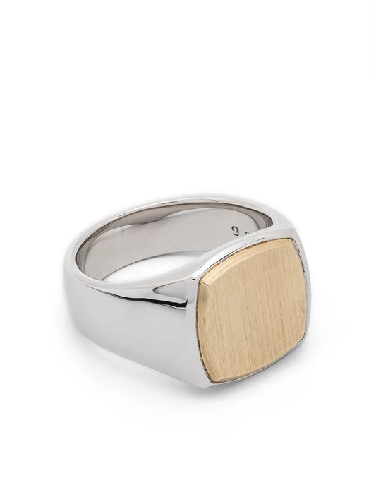 Tom Wood 9kt yellow gold Cushion ring