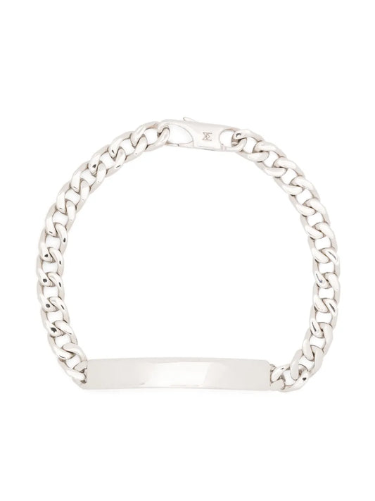 Missoma ID rhodium plated bracelet
