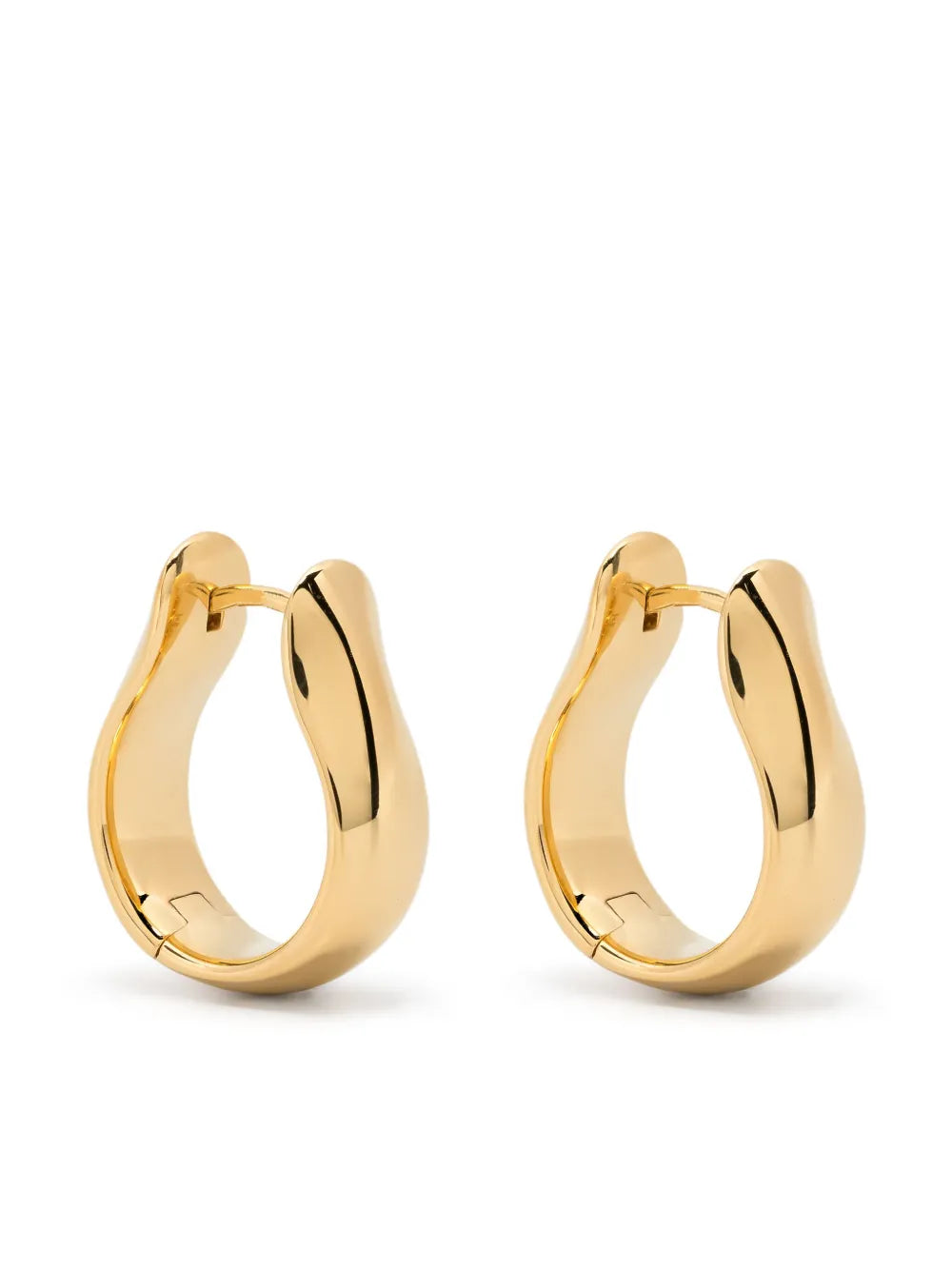 Tom Wood medium Oyster hoop design earrings
