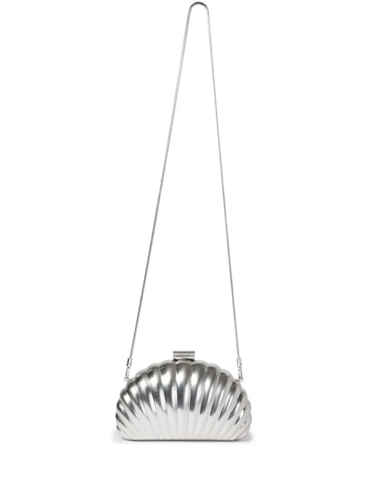 Simkhai Monet shell motif clutch bag