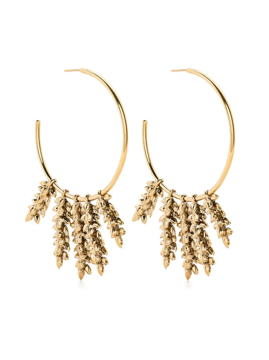 Aurelie Bidermann Wheat hoop earrings