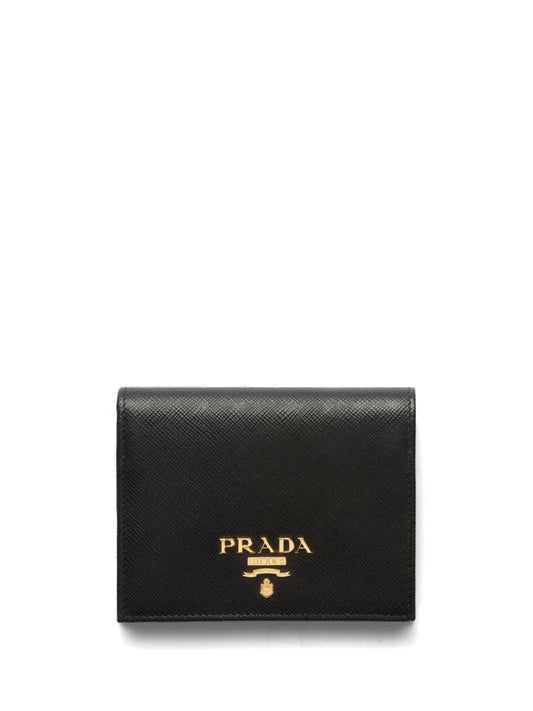 Prada logo print Saffiano leather wallet
