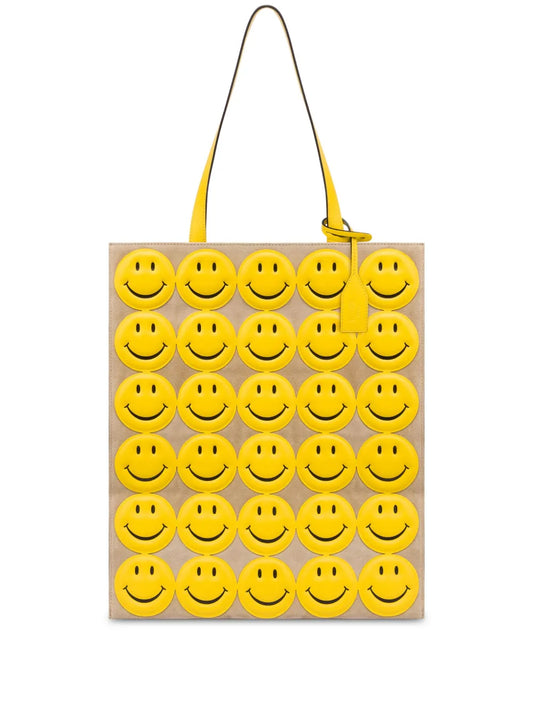 Moschino Smiley leather shoulder bag