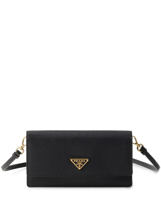 Prada triangle logo leather mini bag