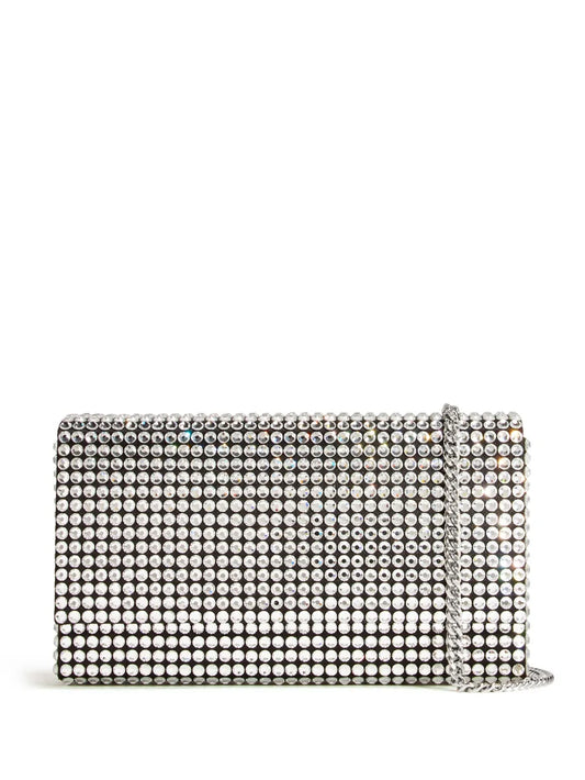 Amina Muaddi mini Paloma crystal embellished clutch bag