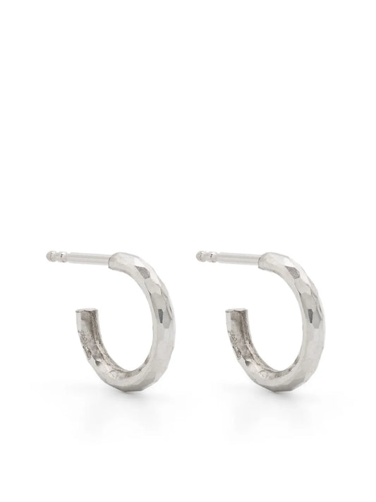 WERKSTATT:MÜNCHEN hammered finish hoop earrings