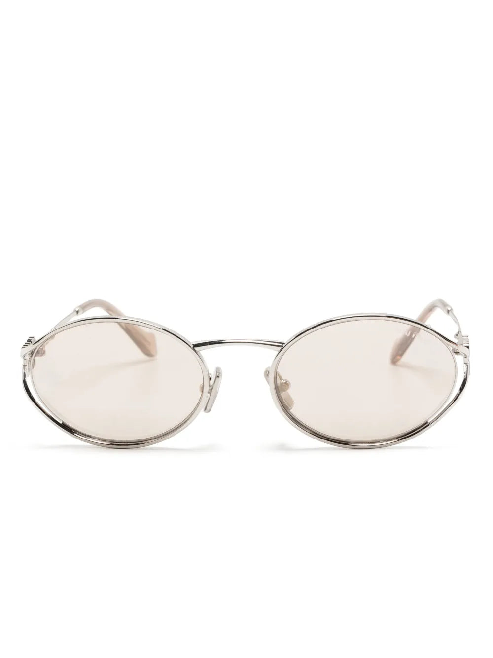 Miu Miu Eyewear oval frame metal sunglasses