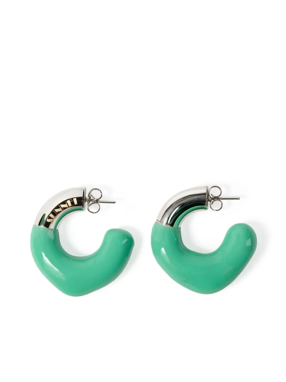 Sunnei small rubberised earrings