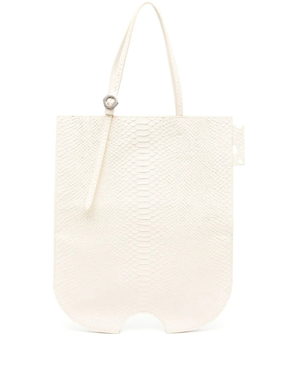 Off-White snakeskin efffect tote bag