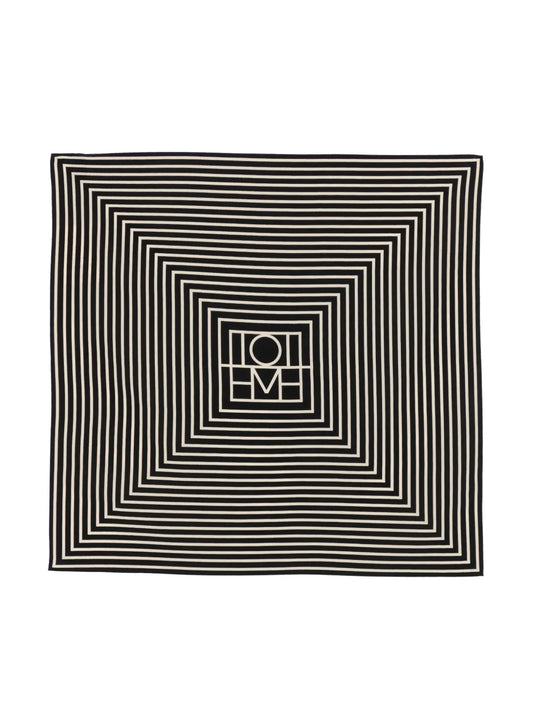 TOTEME Signature monogram silk scarf