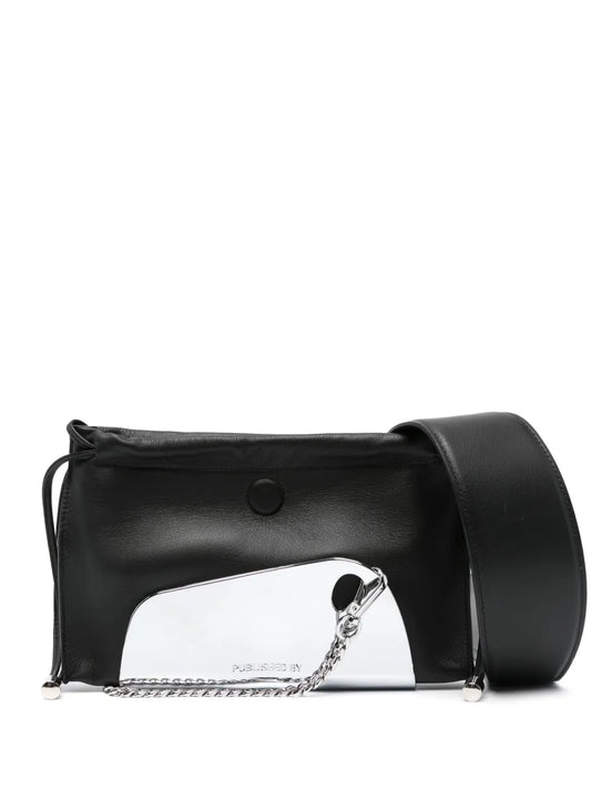PUBLISHED BY chrome detail leather shoulder bag
