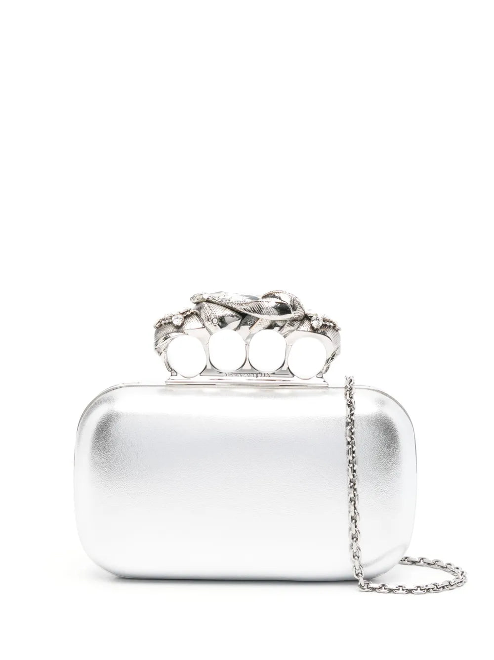 Alexander McQueen Snake Knuckle clutch bag