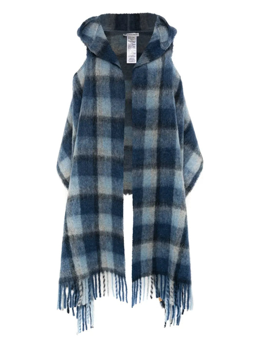 Woolrich hooded cape scarf