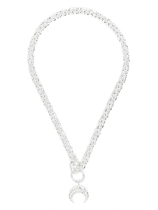 Marine Serre Moon pendant necklace