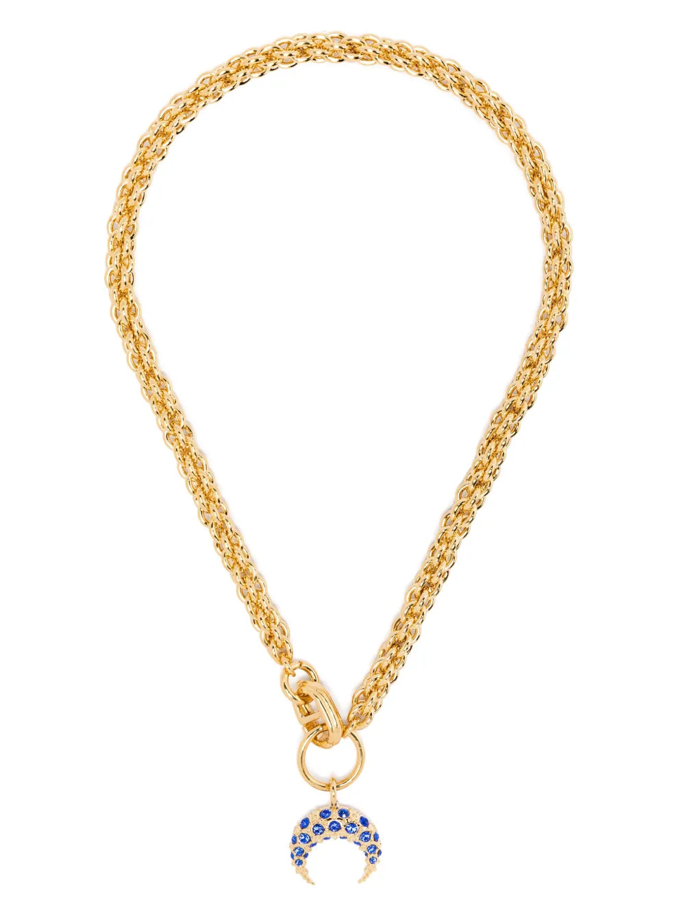 Marine Serre Moon pendant necklace