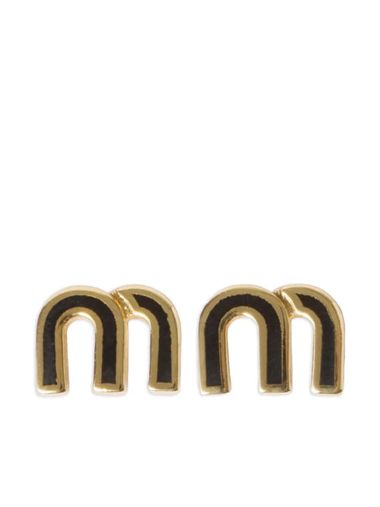 Miu Miu enameled earrings