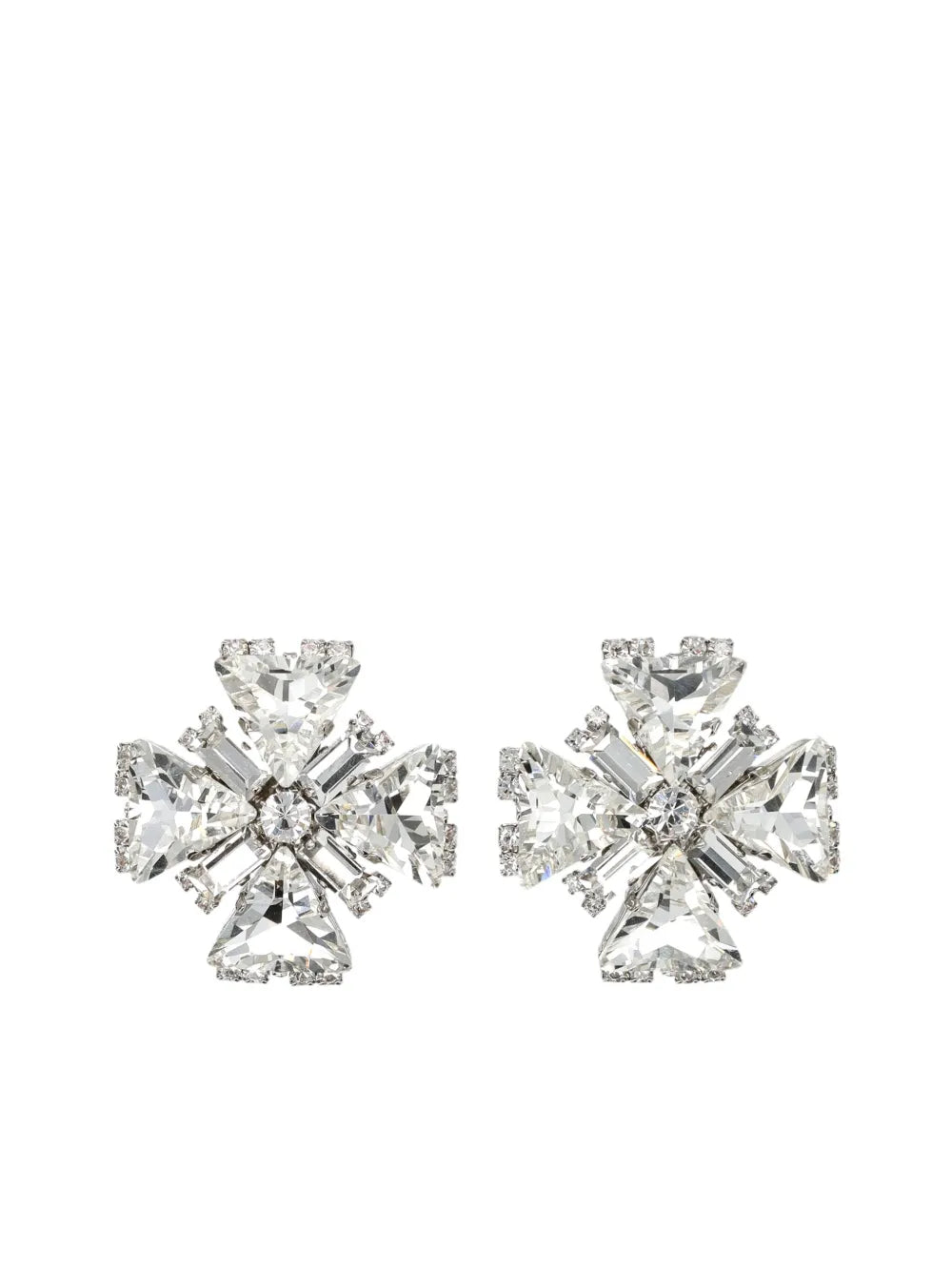 Alessandra Rich Square Cross earrings