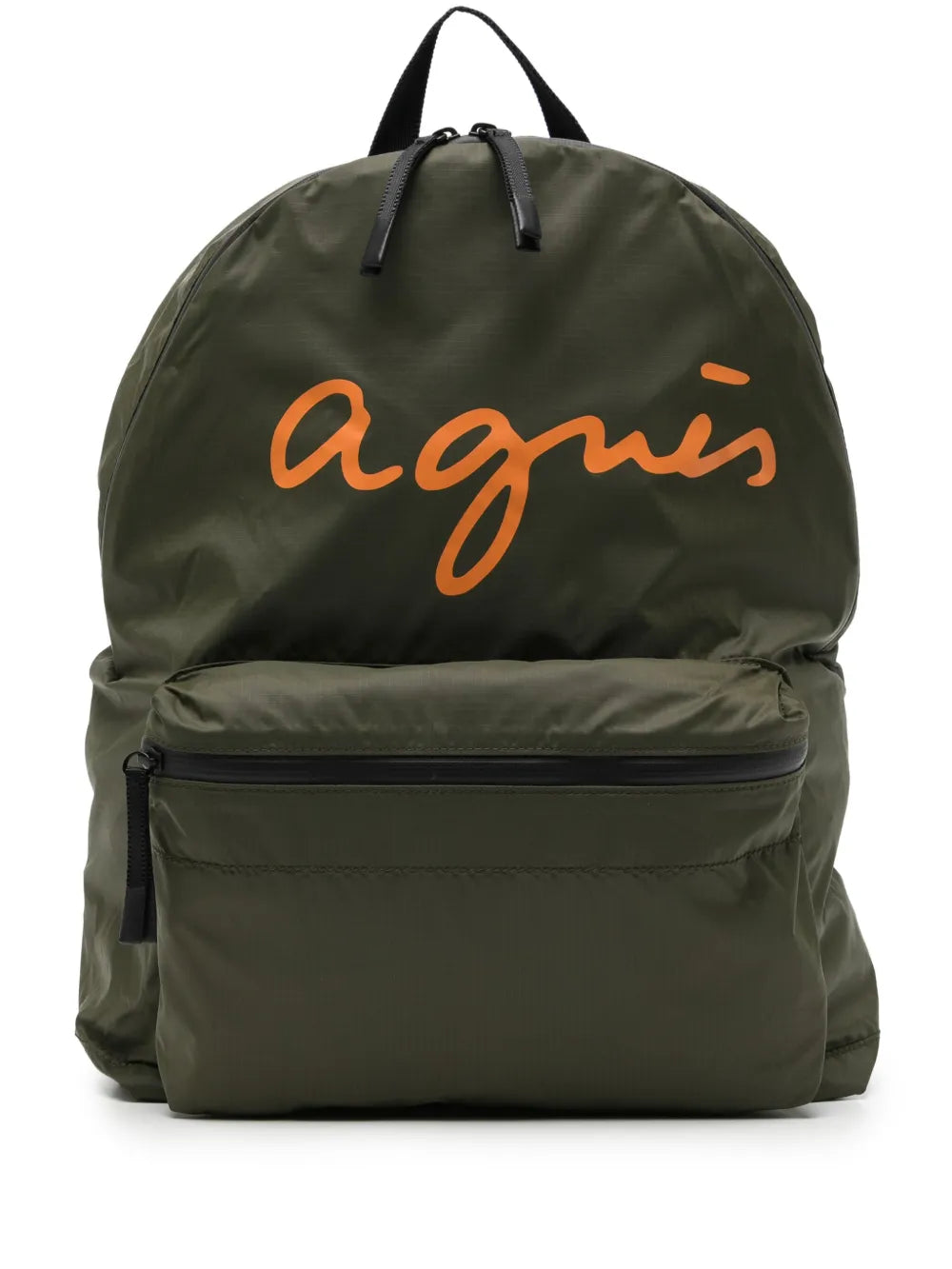 agnès b. logo printed backpack