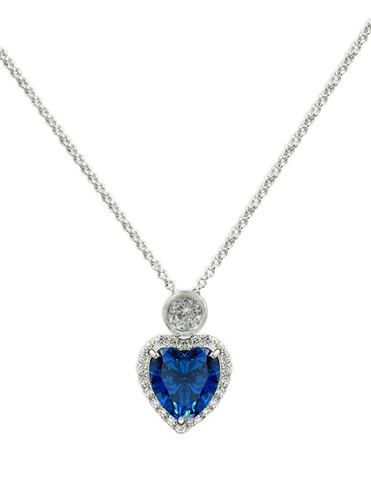 Juwelina Paris Heart sapphire necklace