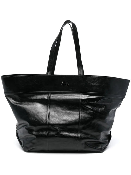AMI Paris maxi East West tote bag