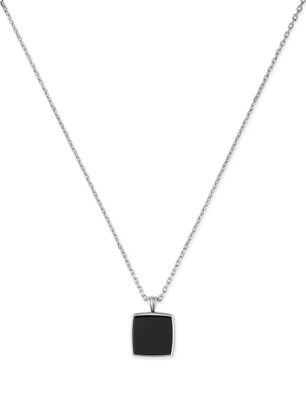 Emanuele Bicocchi square onyx pendant necklace