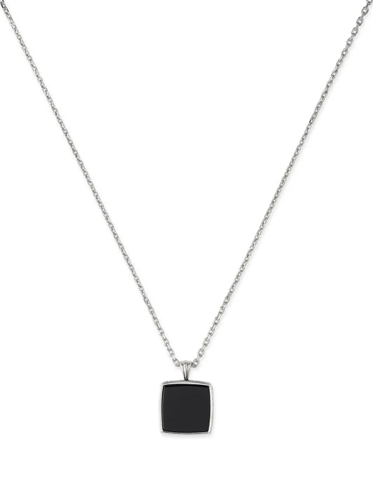 Emanuele Bicocchi square onyx pendant necklace