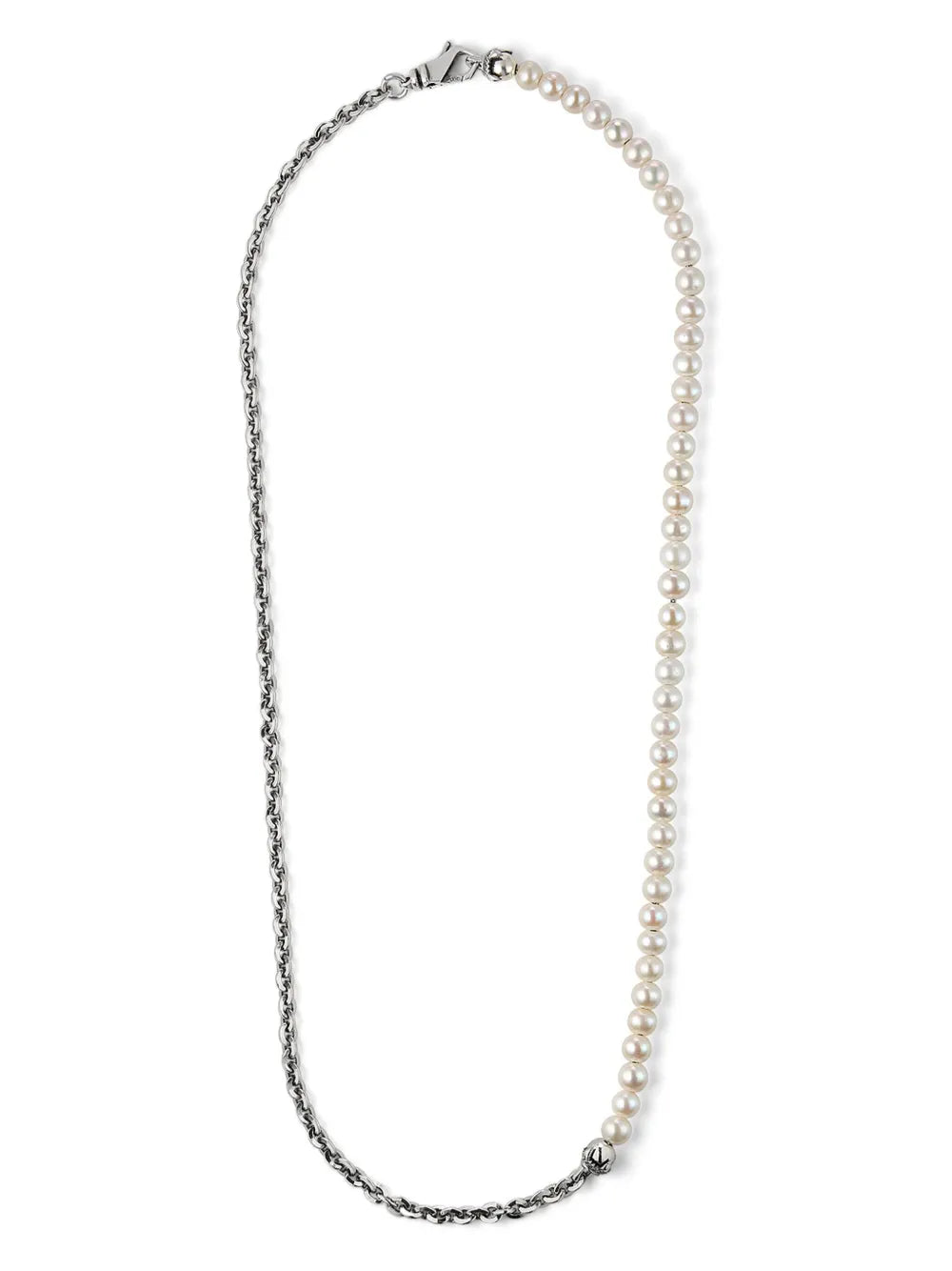 Emanuele Bicocchi Half Pearl chain necklace