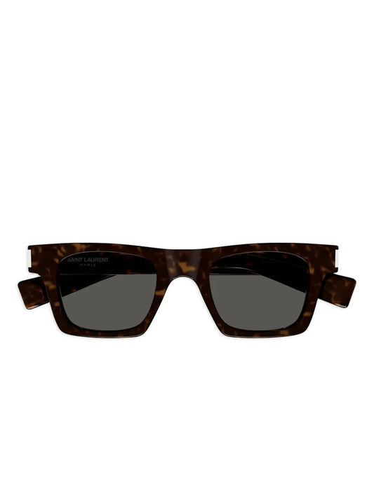Saint Laurent Eyewear tortoiseshell pattern rectangle frame sunglasses