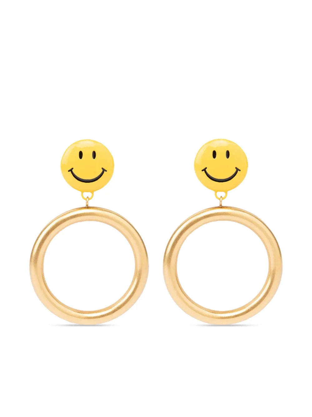Moschino smile motif earrings