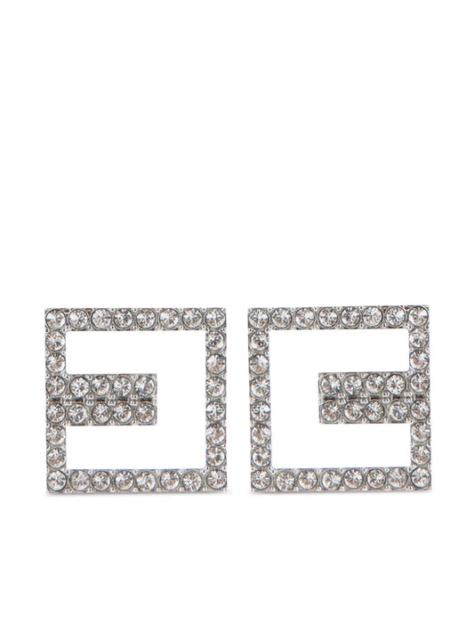 Elisabetta Franchi rhinestone embellished earrings