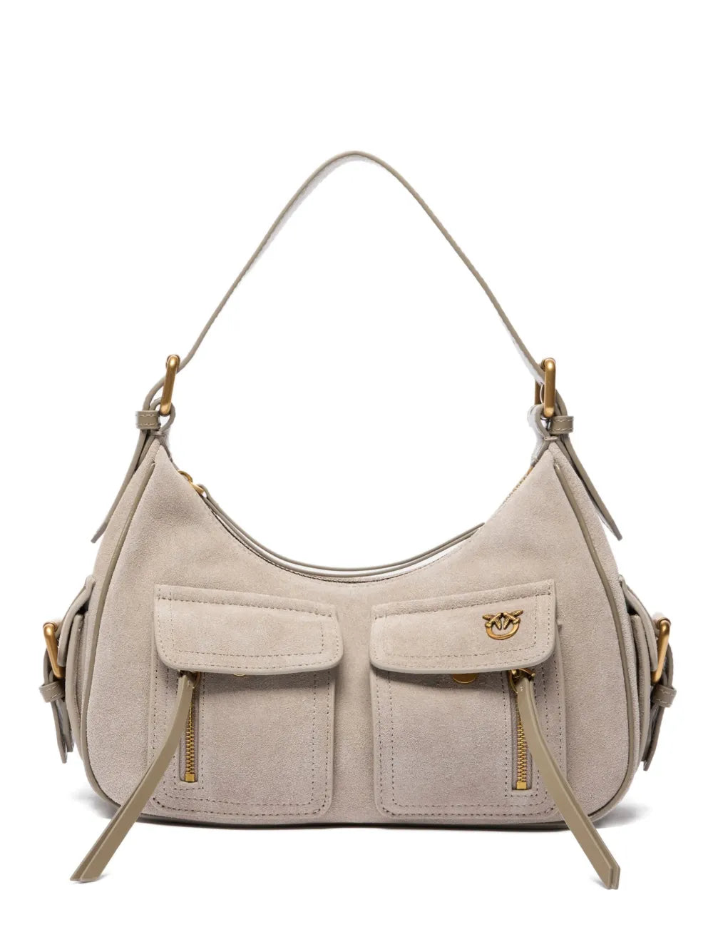 PINKO suede shoulder bag