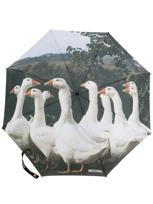Moschino graphic print umbrella