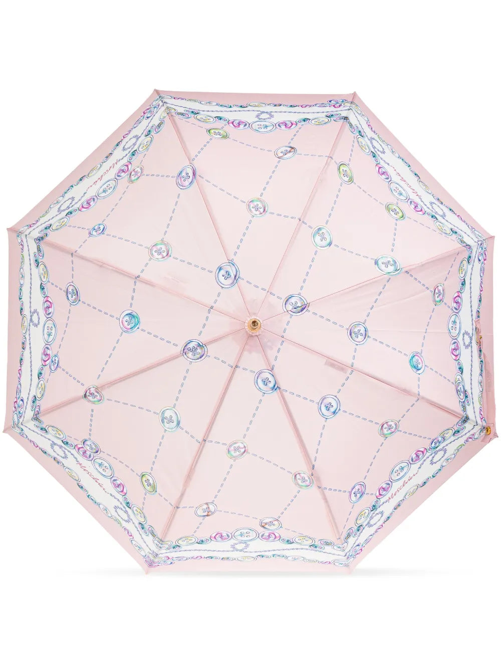 Moschino button print umbrella