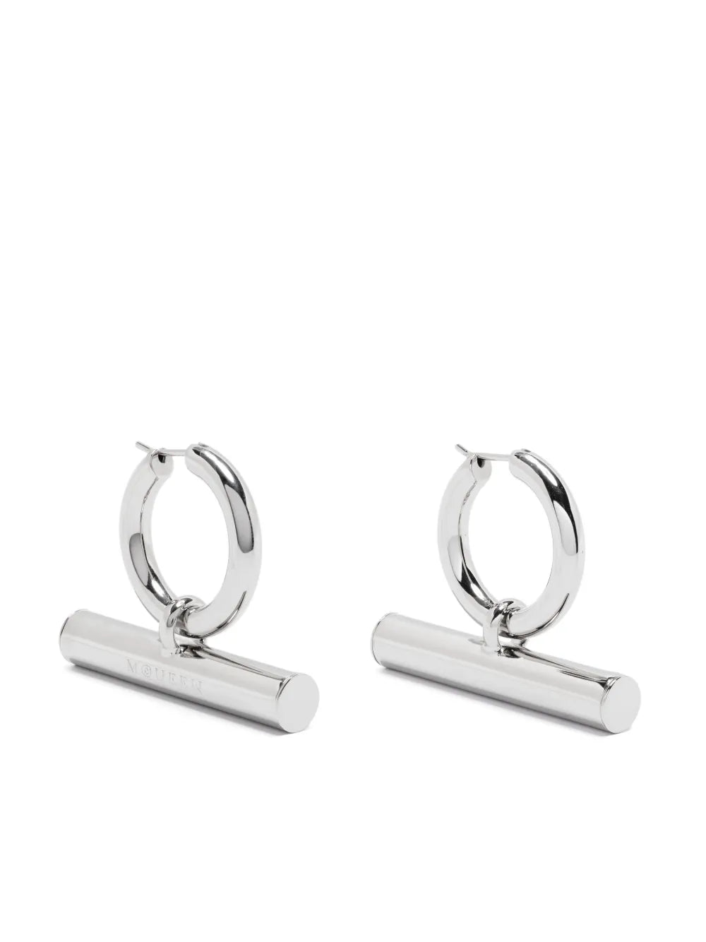Alexander McQueen T Bar hoop earrings