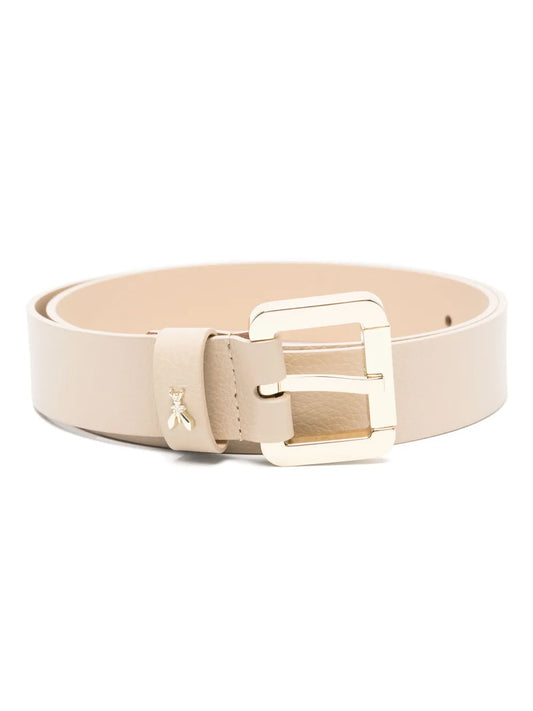 Patrizia Pepe Fly logo plaque belt